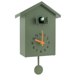 Cuckoo Clock Cuckoo Sound Clock with Pendulum Delicate Cuckoo Clock Bird Battery Powered Cuckoo Wall Clock for Living Room Decor acacuss