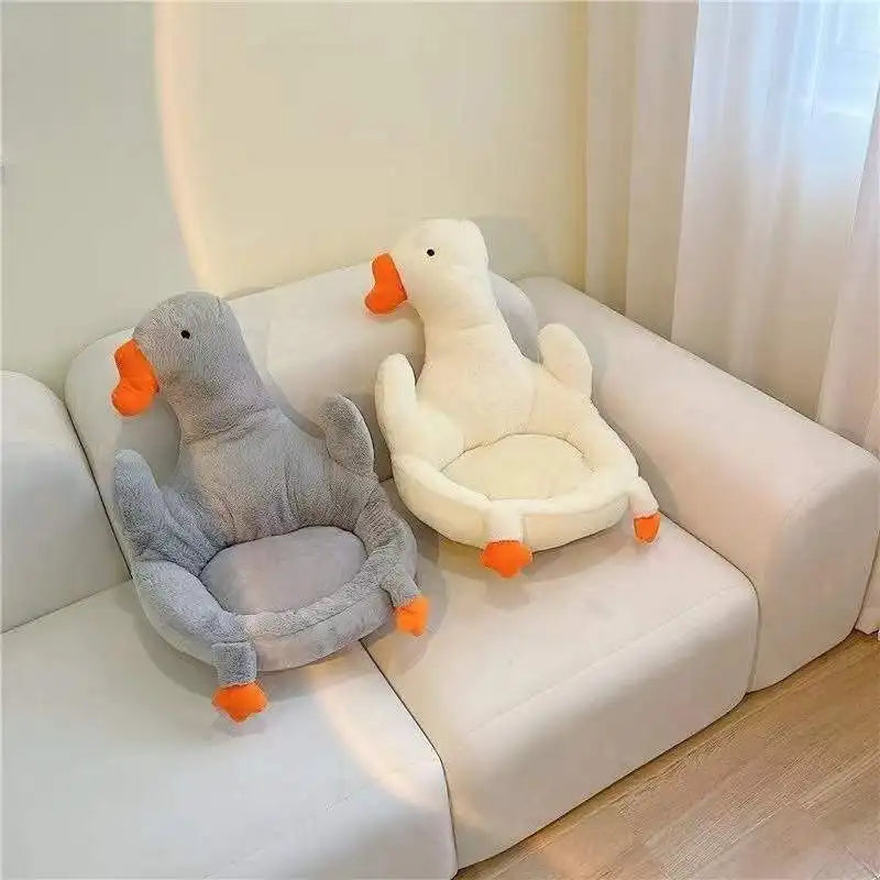 Cushion Goose Chair One-piece Cushions Soft Duck Plush Pillow Toys Office Dining Chair Backrest Mats Floor Seat Chair Decor acacuss
