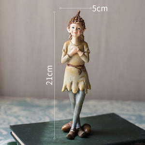 Cute Cartoon Fantasy Forest Elf Resin Craft Ornament, Living Room TV Cabinet Bedroom Balcony Garden Desktop Home Decoration Gift acacuss