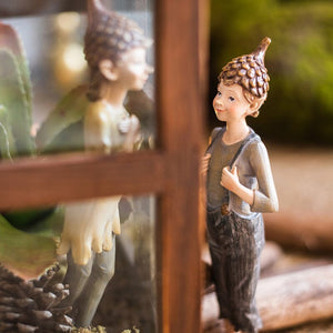 Cute Cartoon Fantasy Forest Elf Resin Craft Ornament, Living Room TV Cabinet Bedroom Balcony Garden Desktop Home Decoration Gift acacuss