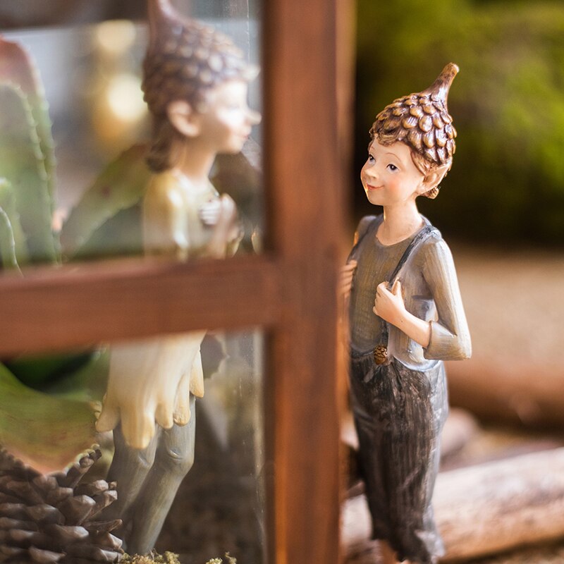 Cute Cartoon Fantasy Forest Elf Resin Craft Ornament, Living Room TV Cabinet Bedroom Balcony Garden Desktop Home Decoration Gift acacuss