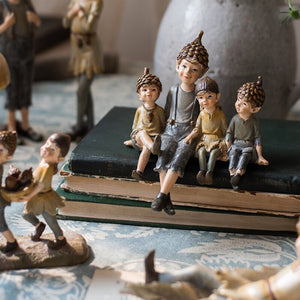 Cute Cartoon Fantasy Forest Elf Resin Craft Ornament, Living Room TV Cabinet Bedroom Balcony Garden Desktop Home Decoration Gift acacuss
