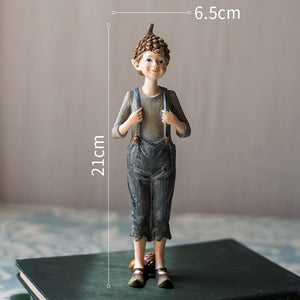 Cute Cartoon Fantasy Forest Elf Resin Craft Ornament, Living Room TV Cabinet Bedroom Balcony Garden Desktop Home Decoration Gift acacuss