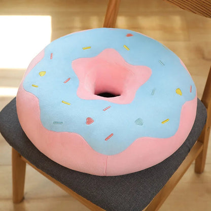 Cute Donut Shaped Seat Cushion for Kids Playground and Nursery Sweet Donut Pillow Cushion for Home Decor and Gift acacuss