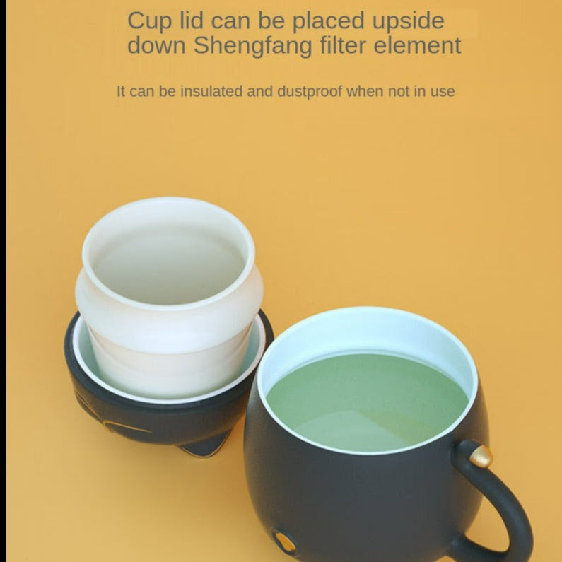 Cute Handmade large travel Coffee Mug acacuss