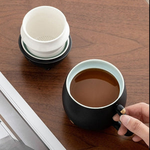 Cute Handmade large travel Coffee Mug acacuss