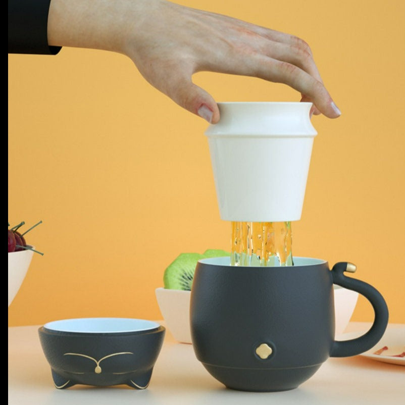 Cute Handmade large travel Coffee Mug acacuss