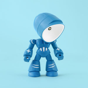Cute LED Hero Table Lamp Mini Portable Cool Mecha Cute Robot Night Light Bedroom Home Decoration Kids Boys Gifts acacuss