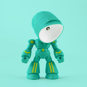 Cute LED Hero Table Lamp Mini Portable Cool Mecha Cute Robot Night Light Bedroom Home Decoration Kids Boys Gifts acacuss