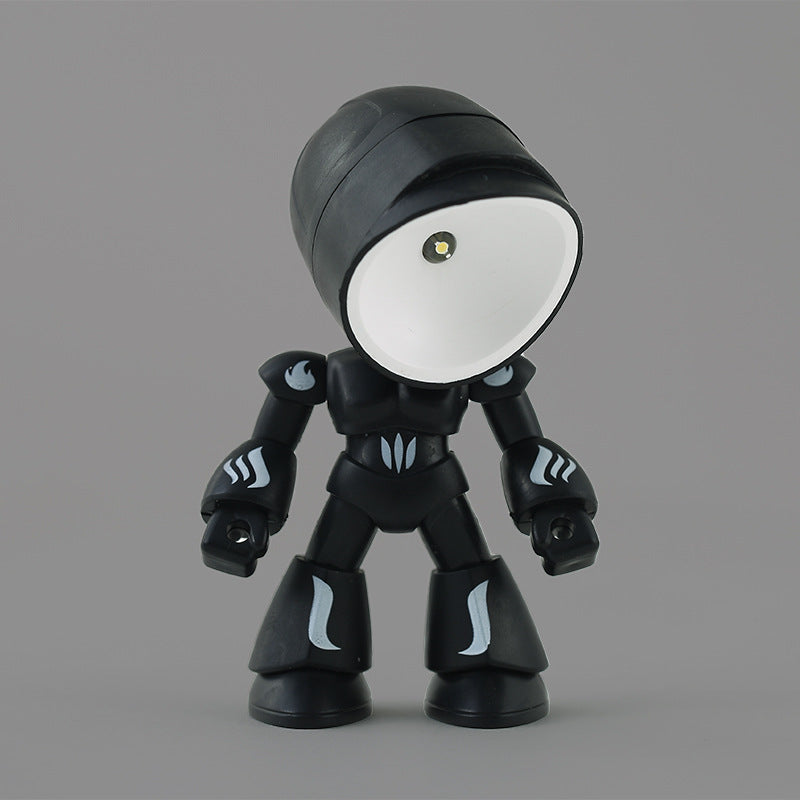 Cute LED Hero Table Lamp Mini Portable Cool Mecha Cute Robot Night Light Bedroom Home Decoration Kids Boys Gifts acacuss