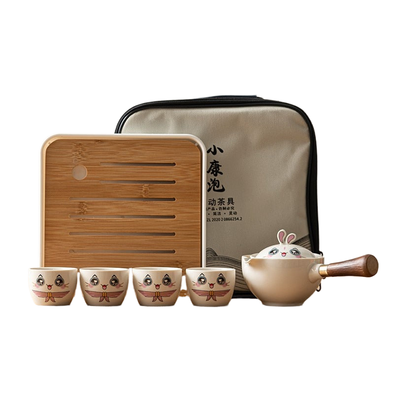 Cute Pet Glass Ceramic Chinese Kung Fu Tea set Travel Tea Set Teaware Sets Teapot For Tea Teapot Tea Cup Set Tea Maker Infuser acacuss