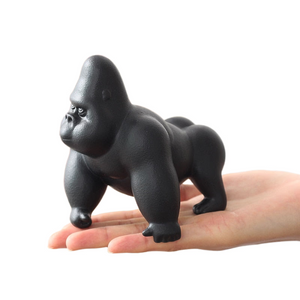 Cute Porcelain King Kong Figurine Handmade Ceramics Gorilla Miniature Micro Landscape Wildlife Fairy Garden Ornament Decor Craft acacuss