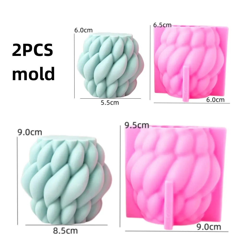 DIY Candle Silicone mold Making Mold Geometric mould 3D Shape Resin Epoxy for Handmade Soap Craft Mould Form Home Decoration acacuss
