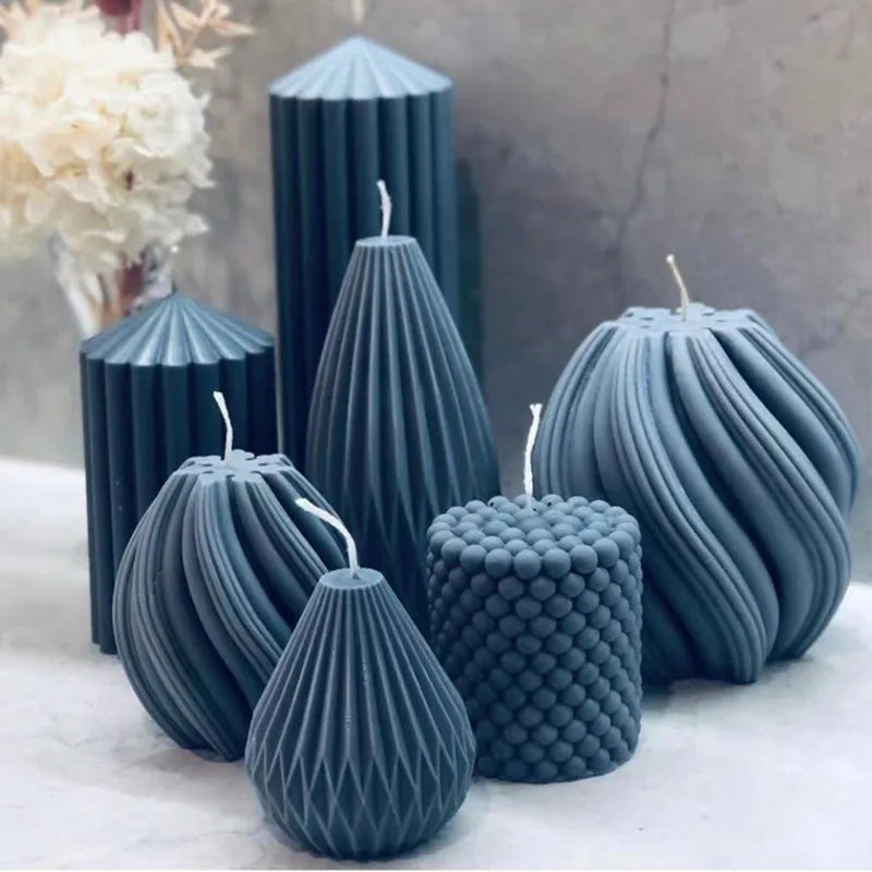 DIY Candle Silicone mold Making Mold Geometric mould 3D Shape Resin Epoxy for Handmade Soap Craft Mould Form Home Decoration acacuss
