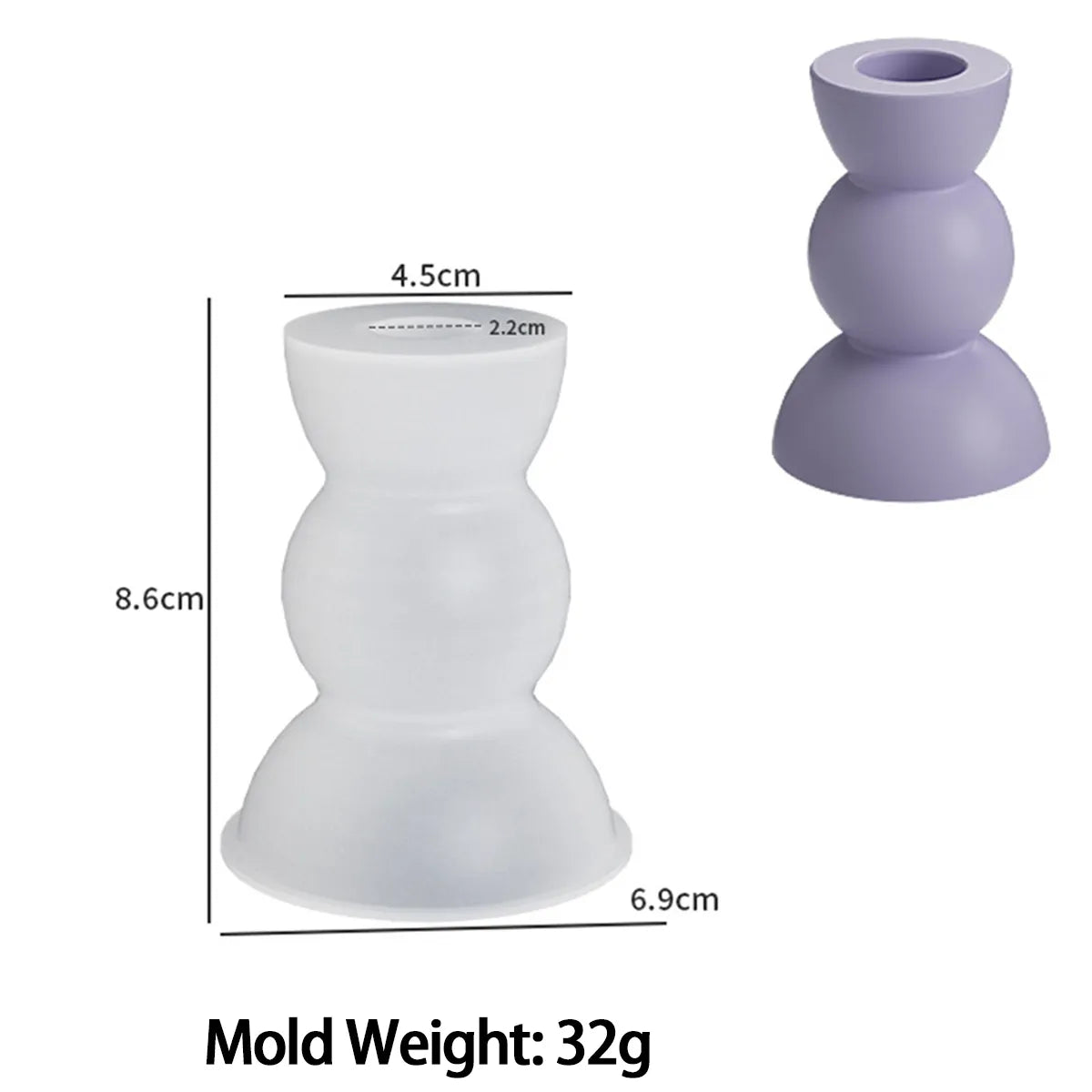 DIY Concrete Semicircle Candle Holder Silicone Mold Geometric Candle Holder Making Resin Plaster Craft Molds Home Decor Supplies acacuss