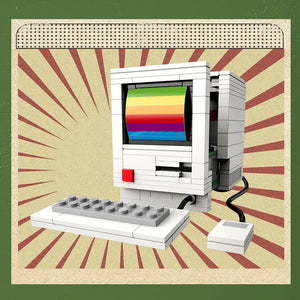 DIY Retro Electrical Appliances Furniture TV Computer Tape Walkman Game Consoles Radio Building Blocks Model Bricks Sets Toys acacuss