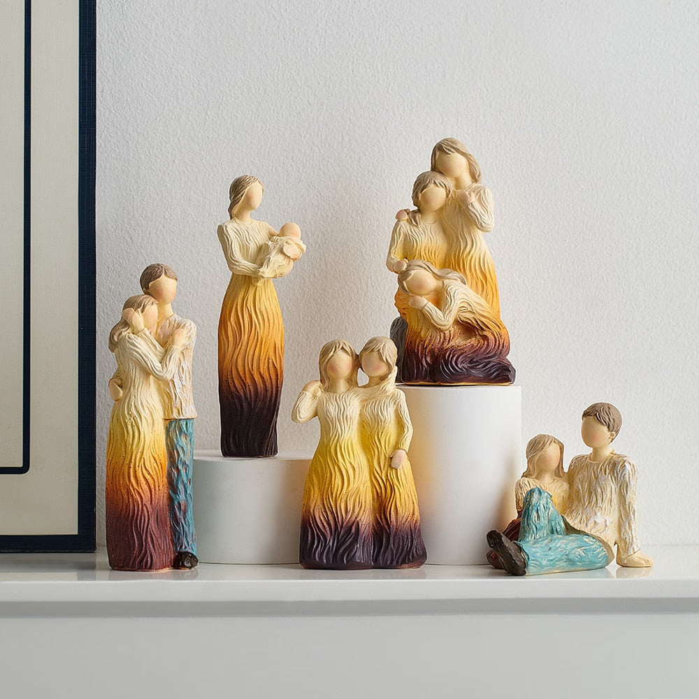 Decoration Bedroom Wedding Statues & Figurines Family Sculptures & Figurines Christmas Room Decors Aesthetic Kawaii Room Decor acacuss