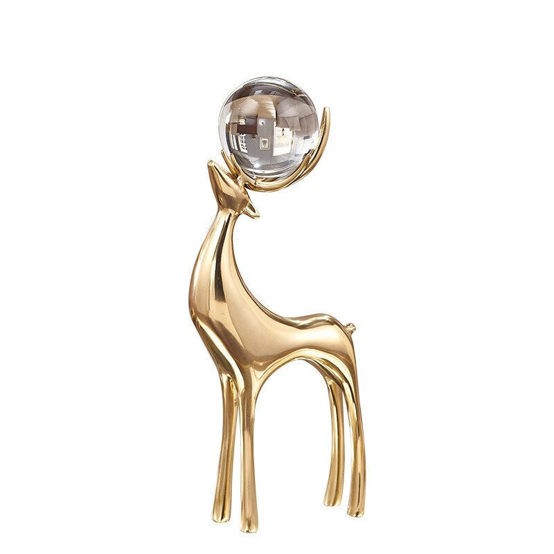 Deer Figurine BRASS Ornament acacuss
