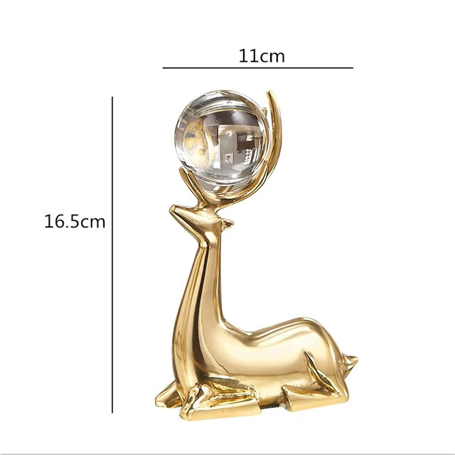 Deer Figurine BRASS Ornament acacuss