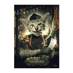 Deer Rabbit Gorilla jazz monkey Cat smoking Canvas painting Animal Posters and Prints Modern Wall Art Picture for Bathroom Decor acacuss
