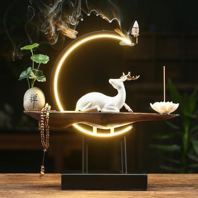 Deer incense burner acacuss