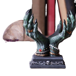Devil Hand Crystal Ball Bracket Desktop Decoration Storage Witchcraft Tarot Halloween Ornament acacuss