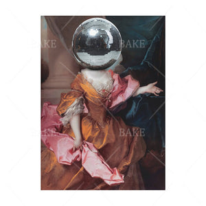 Disco Venus Botticelli's Venus Poster Altered Art Colorful Minimalist Wall Art Eclectic Fun Print Modern Living Room Home Decor acacuss