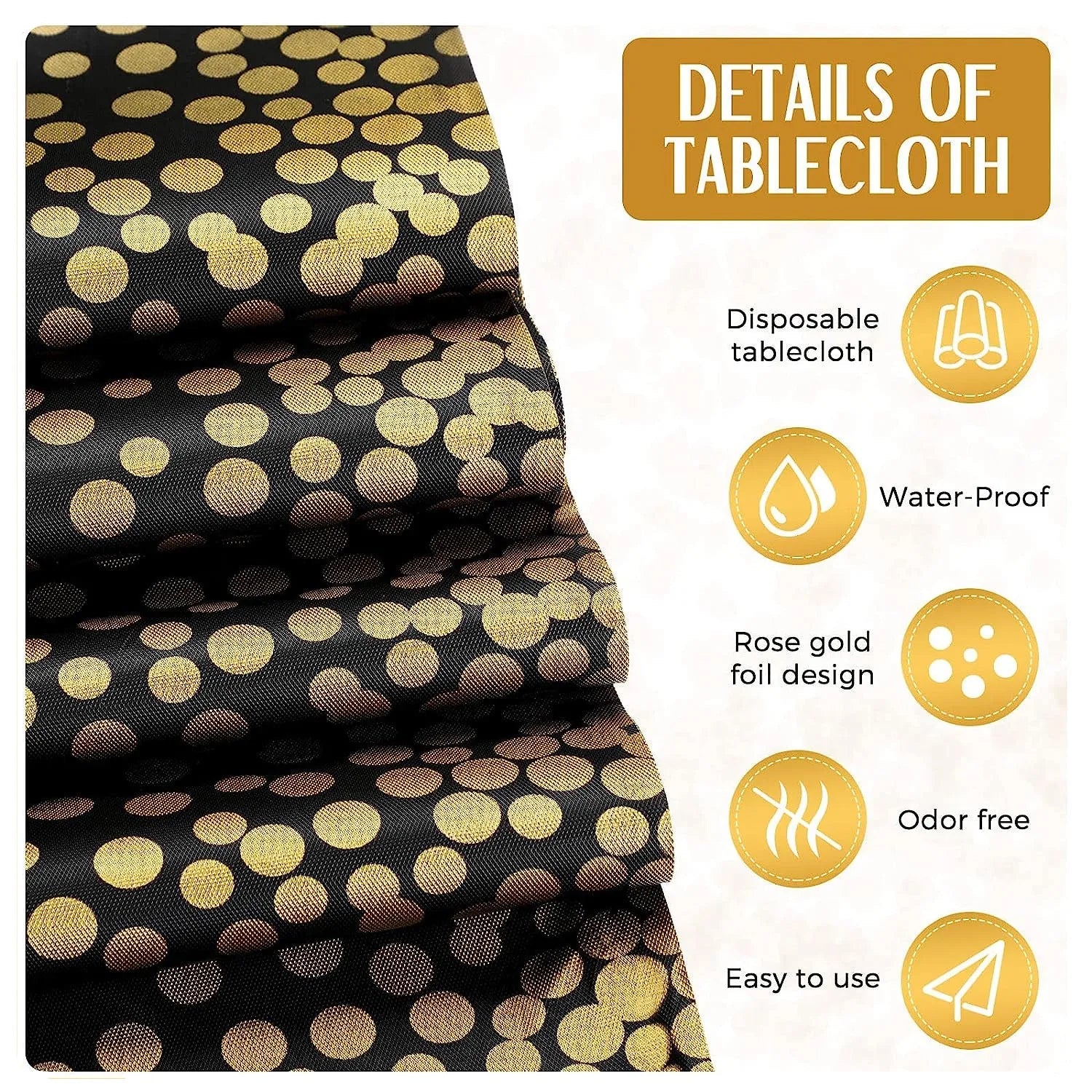 Disposable tablecloth Party table cloth Satin table runner set PEVA Waterproof Rose gold wedding banquet table cover 54x108 inch acacuss