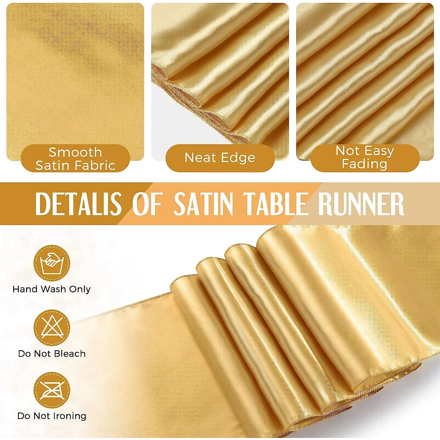 Disposable tablecloth Party table cloth Satin table runner set PEVA Waterproof Rose gold wedding banquet table cover 54x108 inch acacuss