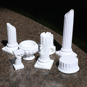 Doric Roman Pillar Nordic Gypsum Decoration Home Mini Gypsum Pillar Candlestick INS Sense of Atmosphere Photography Painting Pro acacuss