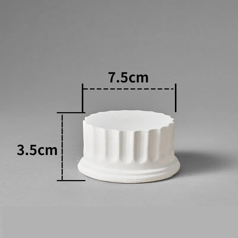 Doric Roman Pillar Nordic Gypsum Decoration Home Mini Gypsum Pillar Candlestick INS Sense of Atmosphere Photography Painting Pro acacuss