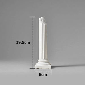 Doric Roman Pillar Nordic Gypsum Decoration Home Mini Gypsum Pillar Candlestick INS Sense of Atmosphere Photography Painting Pro acacuss