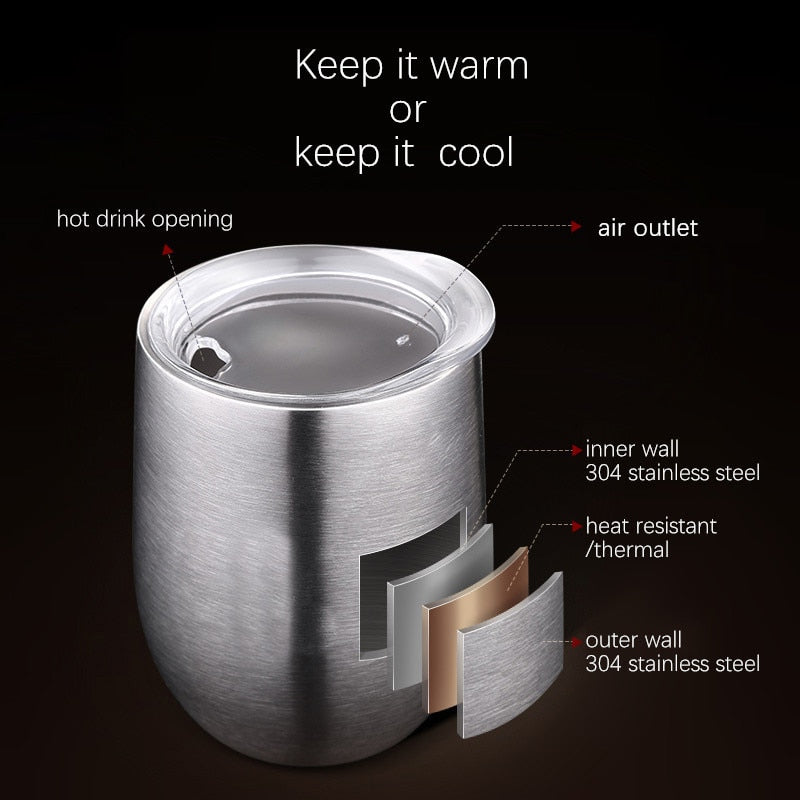 Double Wall 304 Stainless Steel Cup Heat Resistant Portable Yerba Mate Tea Mug With Straw and Lid acacuss