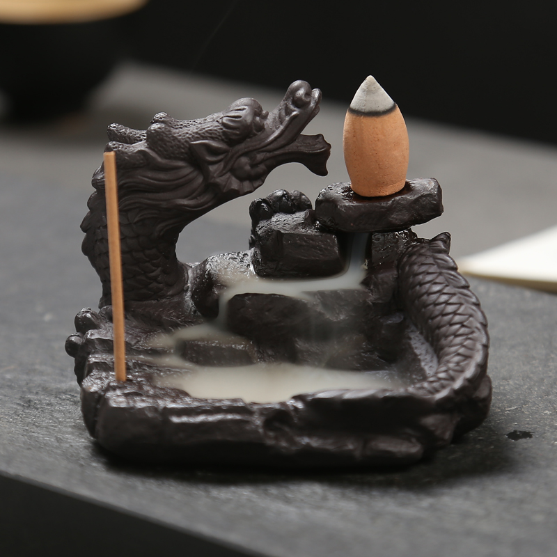 Dragon Backflow Incense Burner for Cones and Sticks acacuss