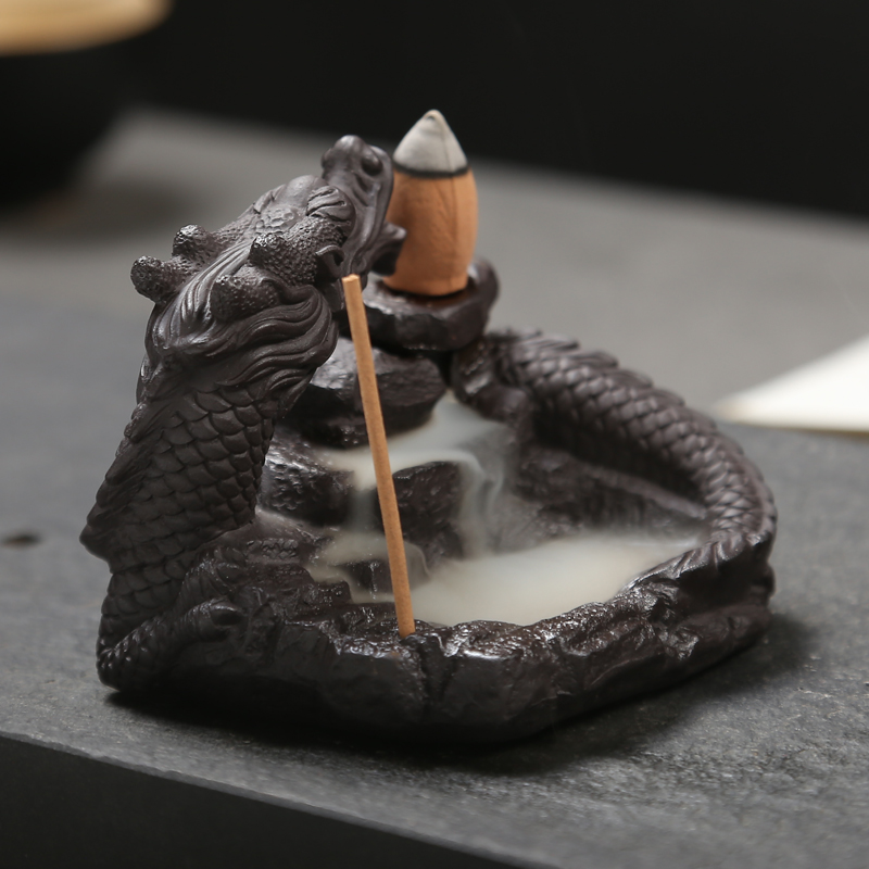 Dragon Backflow Incense Burner for Cones and Sticks acacuss