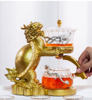 Dragon Dinosaur teapot with magnet Loose leaf tea infuser acacuss