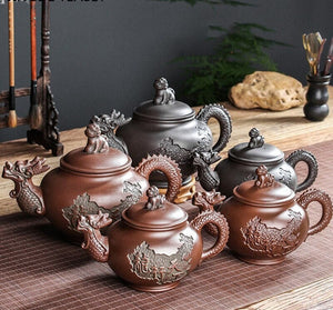 Dragon Tea Pot Yixing Purple Clay Teapot tea set chinese acacuss