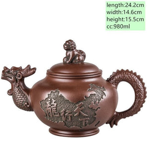 Dragon Tea Pot Yixing Purple Clay Teapot tea set chinese acacuss