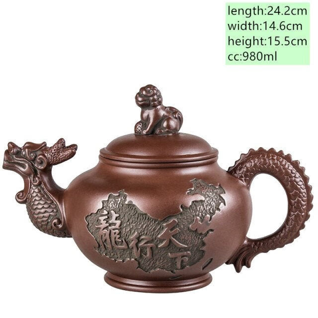 Dragon Tea Pot Yixing Purple Clay Teapot tea set chinese acacuss