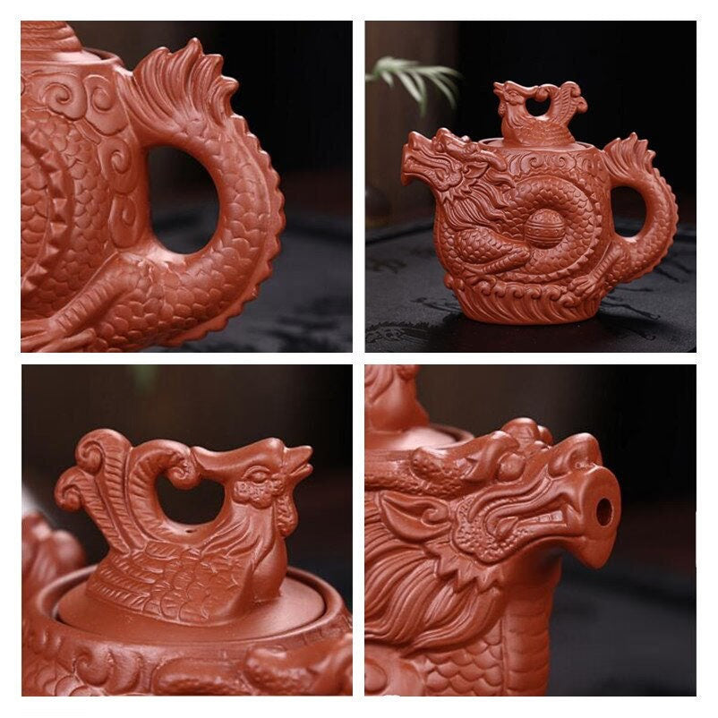 Dragon Tea Pot Yixing Purple Clay Teapot tea set chinese acacuss