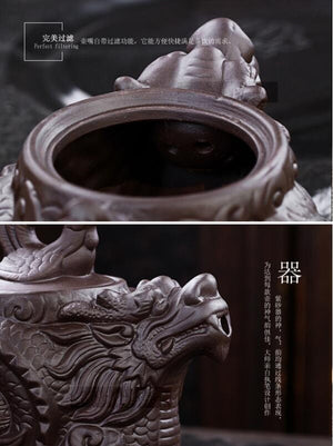 Dragon Tea Pot Yixing Purple Clay Teapot tea set chinese acacuss