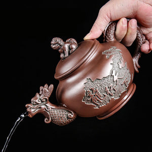 Dragon Tea Pot Yixing Purple Clay Teapot tea set chinese acacuss