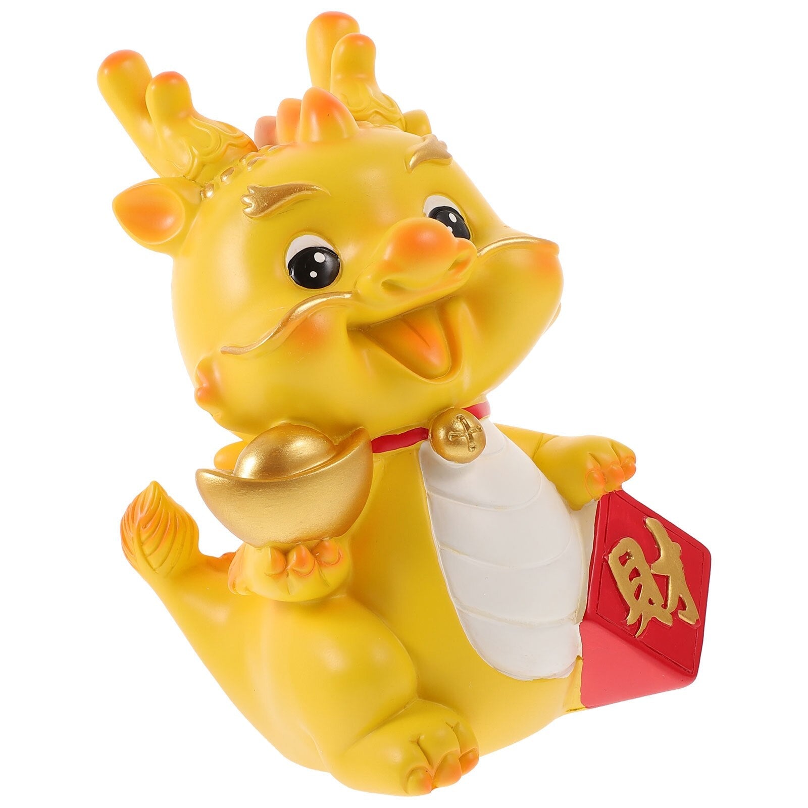 Dragon Year Gift Crafts Storage Money Jar Cartoon Piggy Bank Resin Ornament Zodiac Model acacuss