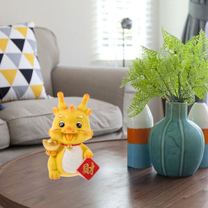Dragon Year Gift Crafts Storage Money Jar Cartoon Piggy Bank Resin Ornament Zodiac Model acacuss
