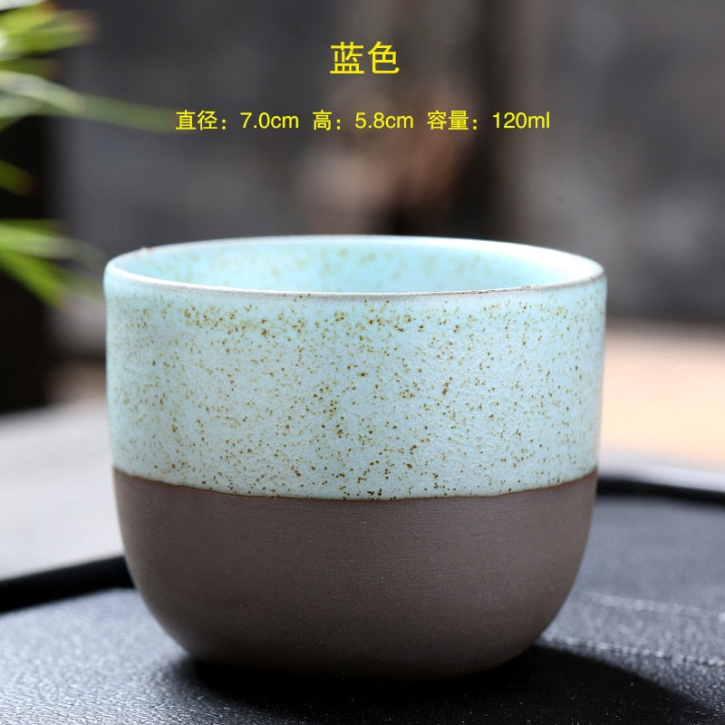 Drop Shipping 1PCS Ceramic Cup Coffee Kiln Change Ceramic Cups Pottery Cups Porcelain Tea Cup Drinking Water Teacup Mug acacuss