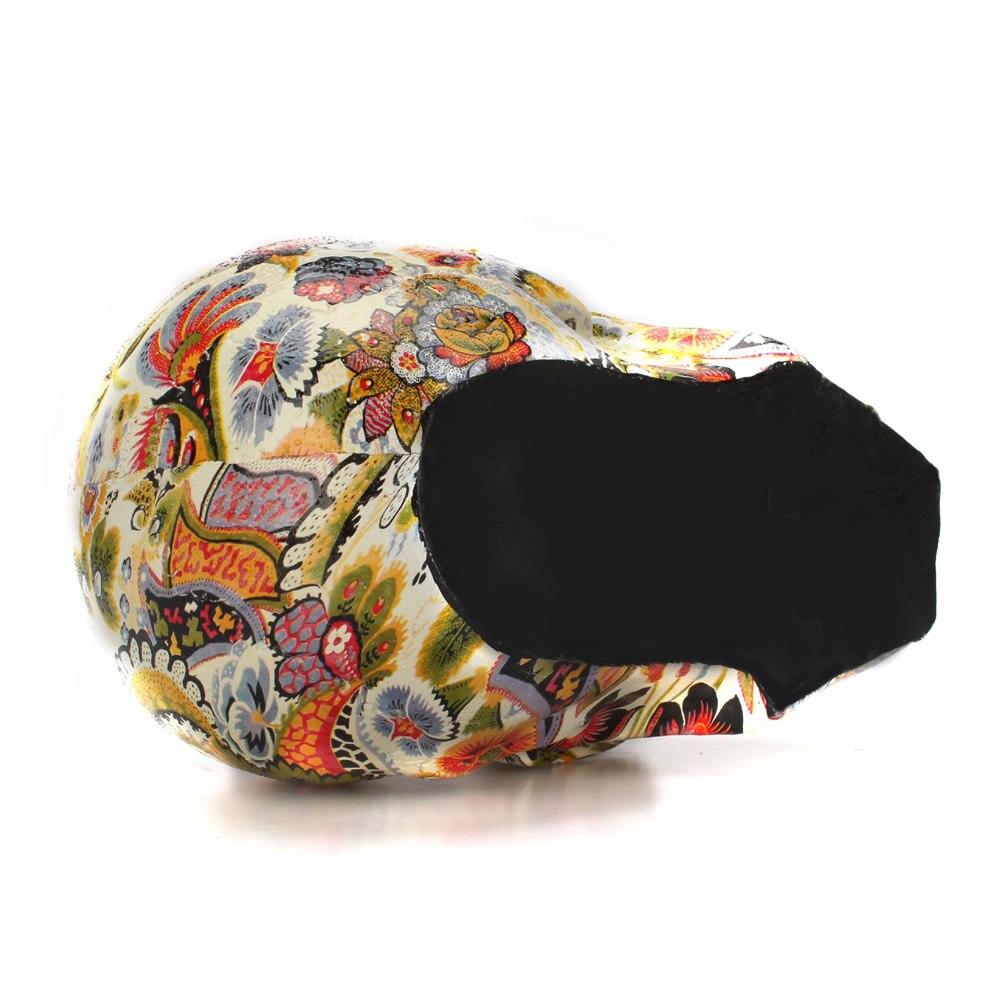 Dropshipping New Creative Skull Resin Statues Color Flower Desk Decor Toy Birthday Gift Halloween Party Decoration acacuss