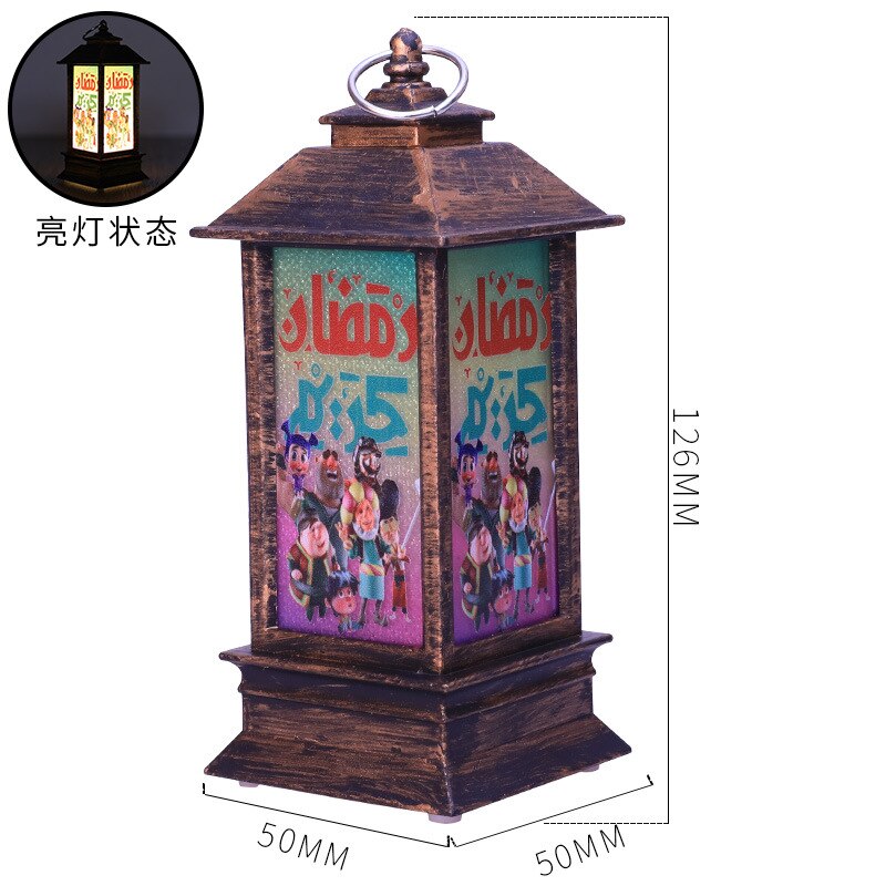 2023 EID Mubarak LED Light Table Ornaments 3D Acrylic Night Lamp Muslim Ramadan Party Eid Al Adha Ramadan Decoration for Home acacuss