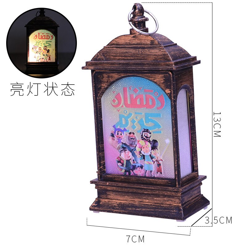 2023 EID Mubarak LED Light Table Ornaments 3D Acrylic Night Lamp Muslim Ramadan Party Eid Al Adha Ramadan Decoration for Home acacuss