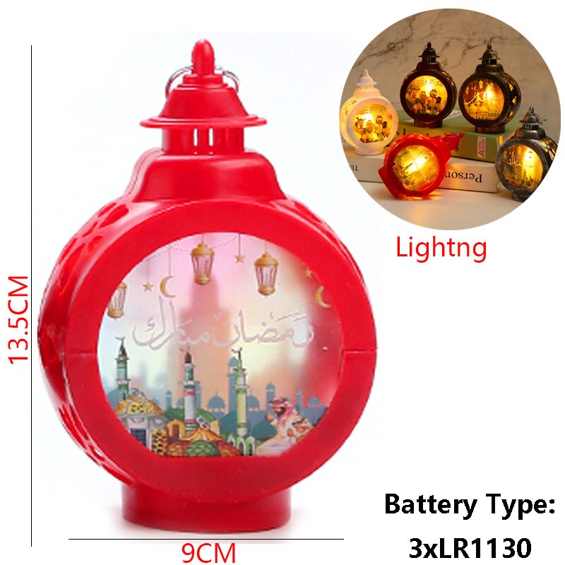 2023 EID Mubarak LED Light Table Ornaments 3D Acrylic Night Lamp Muslim Ramadan Party Eid Al Adha Ramadan Decoration for Home acacuss