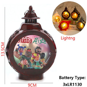 2023 EID Mubarak LED Light Table Ornaments 3D Acrylic Night Lamp Muslim Ramadan Party Eid Al Adha Ramadan Decoration for Home acacuss